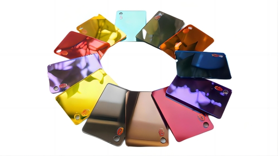 購入 プロ 0.6mm-6mm 100% ヴァージン ゴールデン プレキシグラス ミラー アクリルシート online manufacture