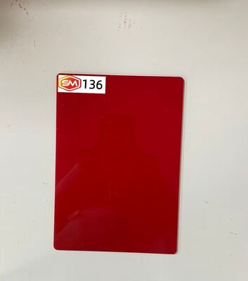 購入 Vibrant Red Cast Acrylic Sheet 22mm Thick Panel for Retail Display Fabrication online manufacture