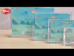 強い単面斜面アクリル磁気写真フレームシリーズ