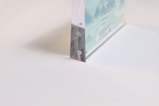 クリアアクリル磁気写真フレーム 8 x 12 デジタル写真フレーム 時計ディスプレイ