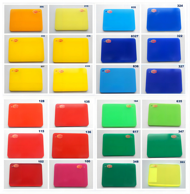 3mm 1220*1830mm カラーアクリルシート 4 X 6 アクリルプラスチックパネル 新しい製品開発 熱売り 薄いカラーアクリルシート