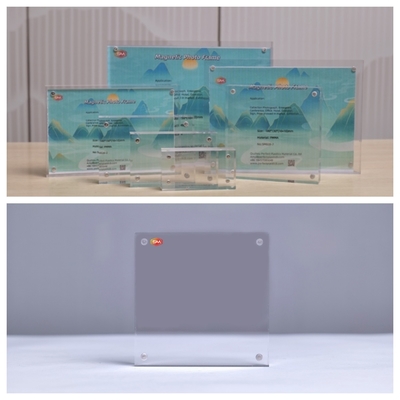 カスタム クリア 11x17 インチ 20mm 厚さ マグネティック アクリル写真フレーム