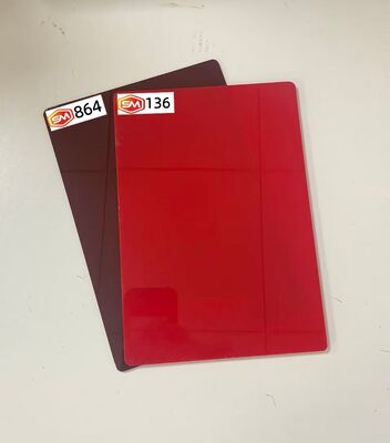 Rich Russet Cast Acrylic Sheet 18mm Thick Panel for Store Display Construction